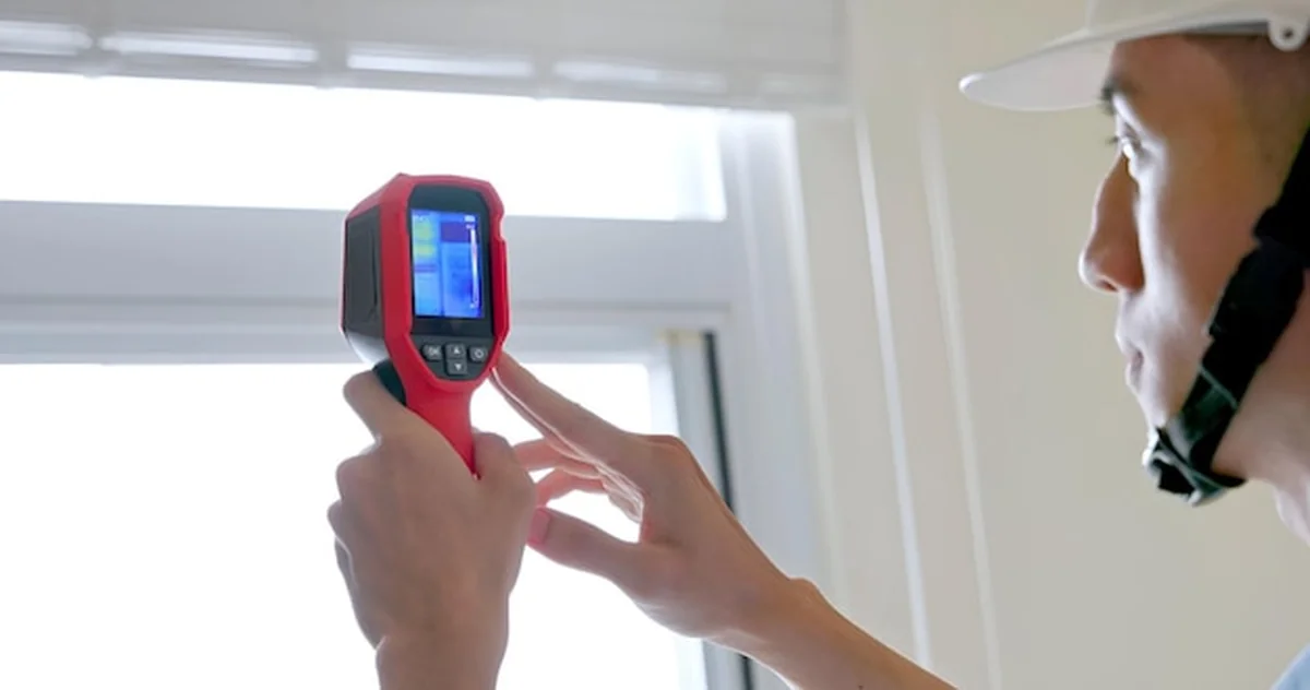 Inspektory domowe używają kamery termicznej