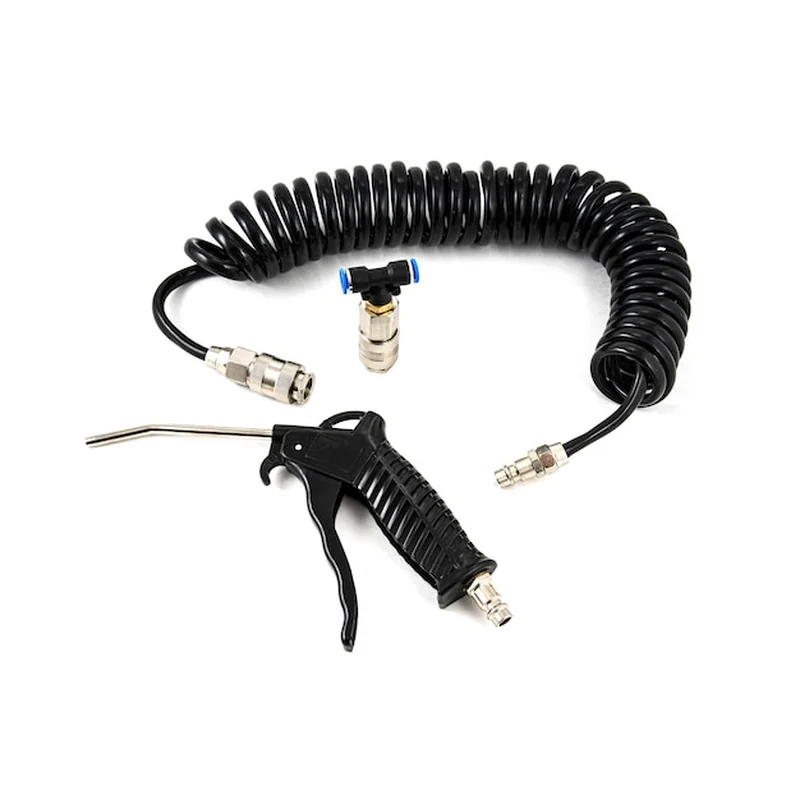 Pistolet do dmuchania kompresora powietrznego z czarnym węzłem